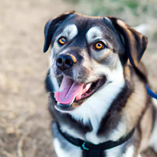 Husky Pug Mix with the coloring of a husky but the face and ears of a Pug