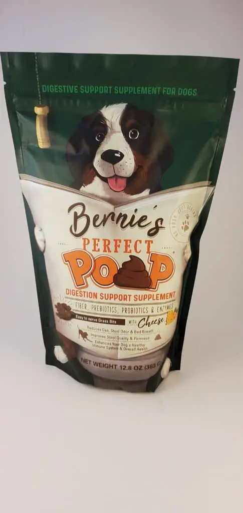Best High Fiber Dog Foods For Anal Gland Problems Bernie's Perfect Poop Front 3