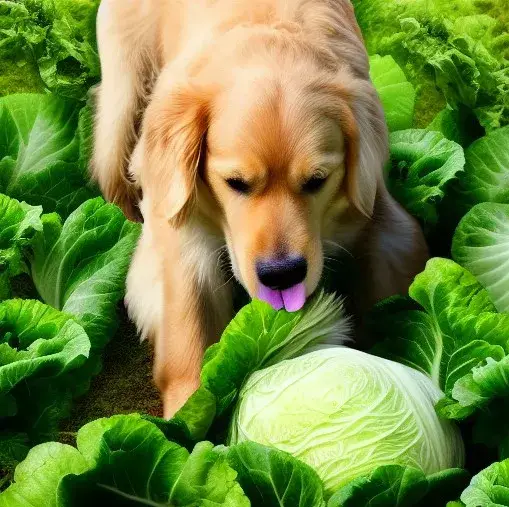 Can dogs eat cabbage golden retriever licking cabbage