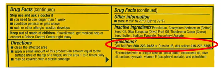 Can You Use Neosporin On Dogs box of Neosporin ingredients