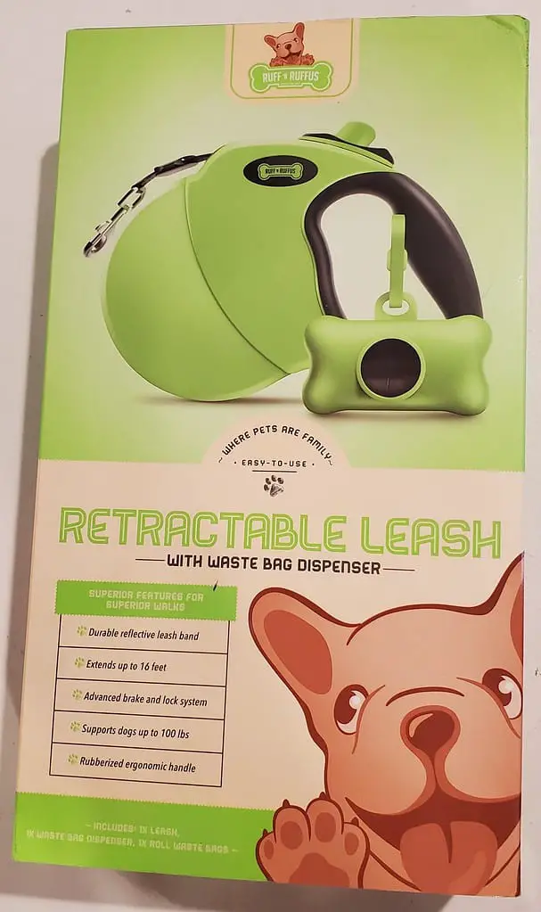 Ruff & Ruffus Best Retractable Dog Leashes Box Front